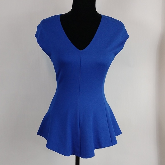Aritzia Tops - Aritzia Wilfred Blue Peplum Top